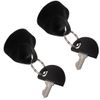 PREJM 2 Sets of Replacement Easy Pull Keys for Pride Mobility Scooters - Key Switch, Manual Operation, Black