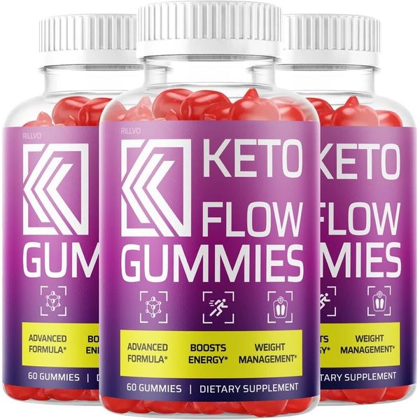 (3 Pack) Keto Flow Gummies Advanced Formula Keto Flow Gummy Bears (180 Gummies)