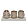 Mr and Mrs Triple Tea Light Holder Wedding Anniversary Gift
