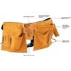 Leather Tool Belt 11 Pockets with Quick Release Buckle Carpenter Construction