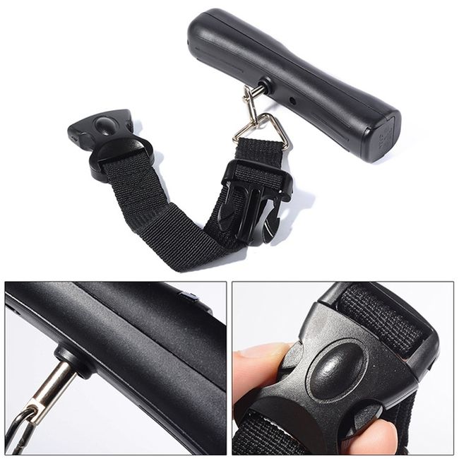 Mini Portable Digital Luggage Scale Hanging Suitcase Scale with Hook Strap