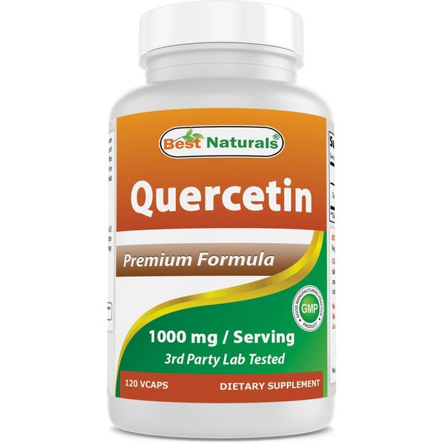 Best Naturals Quercetin 1000 mg 120 Vegetarian Capsules