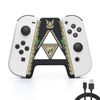 DLseego Joycon Hand Grip for Switch/Switch OLED,Joycon Grip Controller Portable A-Shaped Handle,Plug and Play-Golden Black