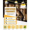 100FT Construction String Light 130W 16000Lm, 5000K Industrial Grade LED Stri...