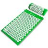 ProsourceFit Acupressure Mat and Pillow Set for Back/Neck Pain Relief and Muscle Relaxation, Large - Green/White