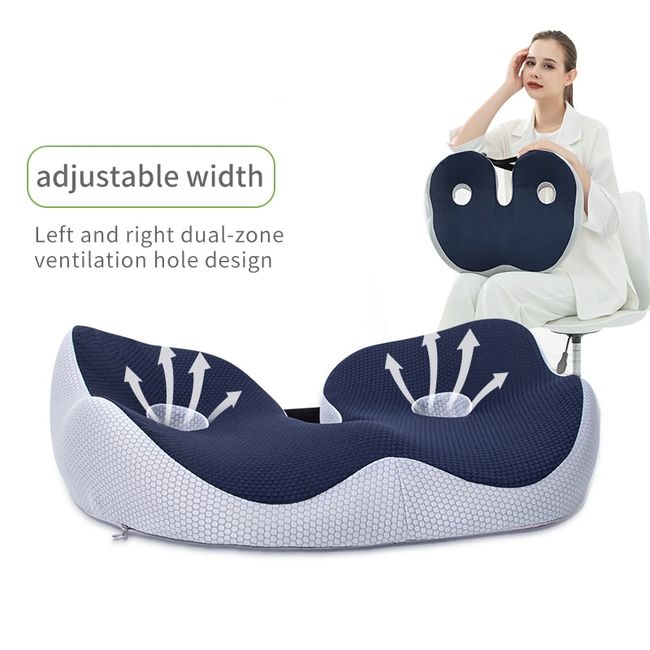 Deodar Women's Memory Foam Orthopedic Seat Cushion Pelvic Pillow Lifts  Buttocks Relieves Leg Pressure for Beautiful Buttocks