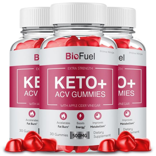 BioFuel Keto ACV gummies, BioFuel Gummies Maximum Strength Official (3 Pack)