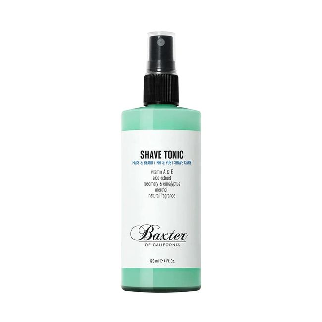 Baxter of California Shave Tonic For Men | Non-Drying | Hydrate & Strengthen | Aloe Extract and Eucalyptus | 4 fl oz.