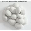 Stone-like decorative Ceramic pebble for fireplace,stove,firepit 24PCS in white