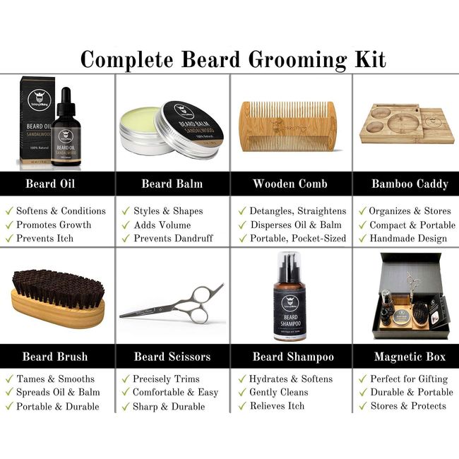 Beard Caddy Organizer for Grooming Products - Men's Bathroom