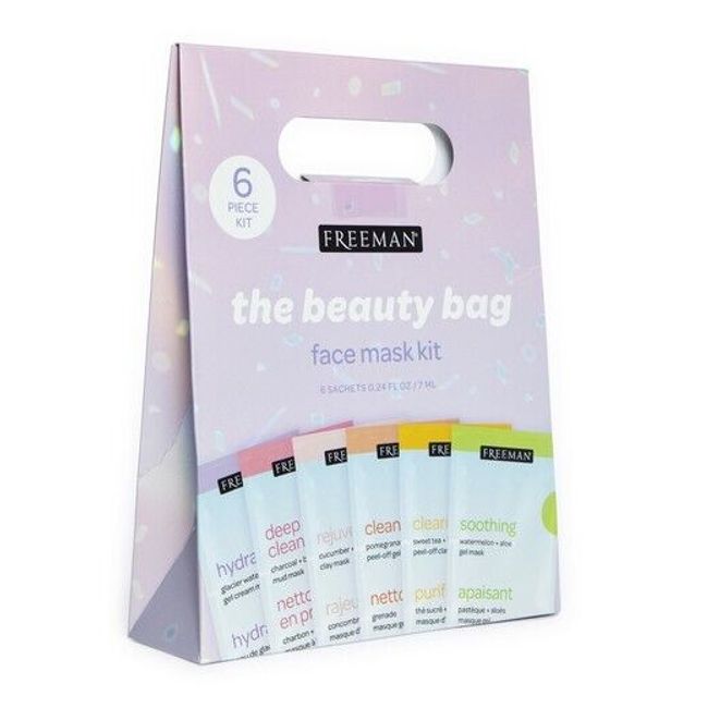 Freeman The Beauty Bag Face Masking Kit , 6 Piece Gift Set . *FREE SHIPPING* -