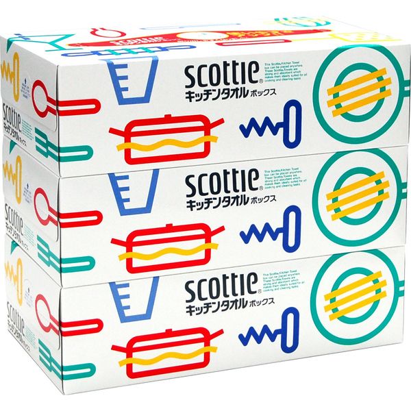 Scottie Kitchen Towel Box, 150 Count (75 Pairs), 3 Box Pack