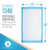 Dynarex Disposable Underpads, Medical-Grade Incontinence Bed Pads to Protect Sheets, Mattresses, and Furniture, 23”x36” (60g), 1 Box of 50 Disposable Underpads
