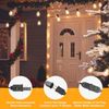 Solar 50LED Bulbs 100FT Warm White String Lights Waterproof IP65 Outdoor,US Ship