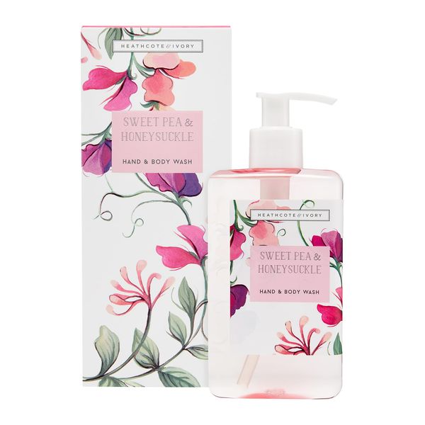 Heathcote & Ivory Sweet Pea & Honeysuckle Hand & Body Wash, 250Ml