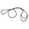 Mendota Pet Show Martingale Style Leash - Leash & Collar Combo, Made in The USA - Black, 8 in x 1/8 in x 40 in