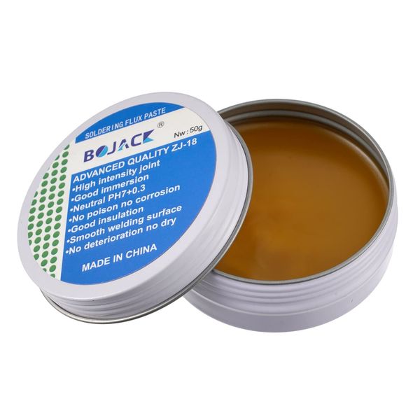 BOJACK 50g Solder Flux Paste No-Clean Lead-Free Flux Environmentally Friendly Solder Tin Paste for Welding