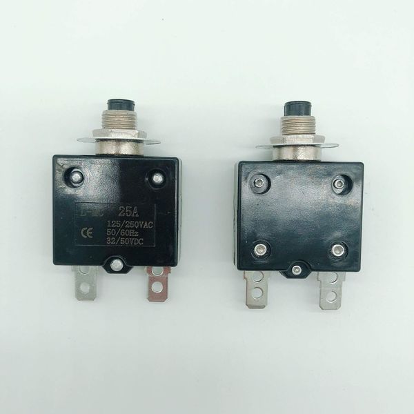 Thermal Overload Protector Push Button Reset Circuit Breaker AC 125/250V 40A