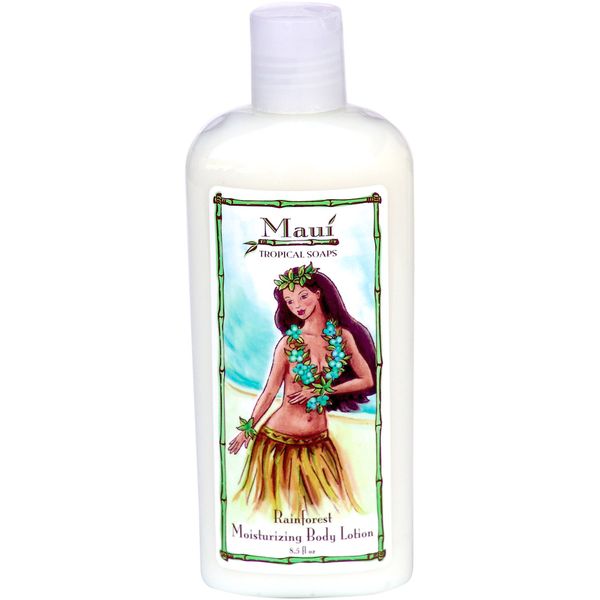 Maui Tropical Soaps Moisturizing Body Lotion Rain Forest, 8.5-Ounce