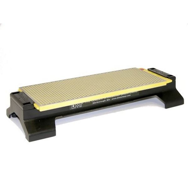 Diamond Machining Technology (DMT) W250CX-WB DuoSharp Double-Sided Diamond Sharpening Stone Bench With Base, Fine/Extra Fine, 10 Inch