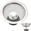 2pc Stainless Steel Kitchen Sink Strainer Stopper Drain Basket Waste Plug Filter