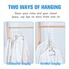 Rainberg 6pcs Space Saving Hangers, Triangular Magic Hangers, White