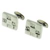 8th Anniversary Solid Bronze Cufflinks with Stamped 8 - Perfect 8th Year Anniversary Gift Idea
