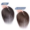 QIAOXI Hair Pieces Women's Partial Wig Full Hand-Planted Whorl Top of Head Gray Hair Cover Breathable Wig Thin Hair Parting Cover Women's Wig Black Net Daily Use