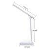 Adjustable Dimmable LED Desk Light Touch Sensor Table Bedside Reading Lamp USB
