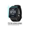 for Garmin Forerunner 35 Case, Lamshaw Silicone Case with Screen Protector (2 Pack) for Garmin Forerunner 35 Watch (Black case+ Screen Protector)