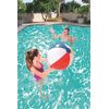 Bestway 31021 Inflatable Panel Beach Ball, Ideal for Beach/Pool Use, Multiple Sizes, White, 20 Inch