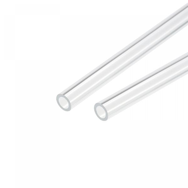 uxcell Acrylic Pipe Clear Rigid Round Tube 0.2 inch (5 mm) Inner Diameter 0.3 inch (8 mm) Outer Diameter 10.0 inch (25 cm) for Lamp and Lantern Water Cooling System Pack of 2