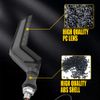 4X Black Motorcycle LED Turn Signals Running Light Amber+Blue Blinker Universal