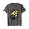 Bee Cool Design Plush Mords Environmental Protection T-Shirt, gray