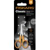 Fiskars Manicure Scissors Round Tip, Total Length: 10 cm, Steel/Synthetic Material, Classic, 1003028