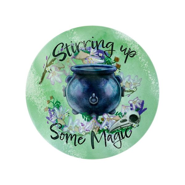 Grindstore Stirring Up Some Magic Circular Chopping Board 31x31cm