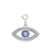 Philip Jones Evil Eye Charm Created with Zircondia® Crystals