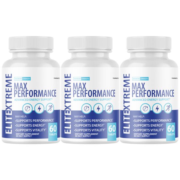 Elite Xtreme Max Performance Advanced Energy Support - 3 Bottles