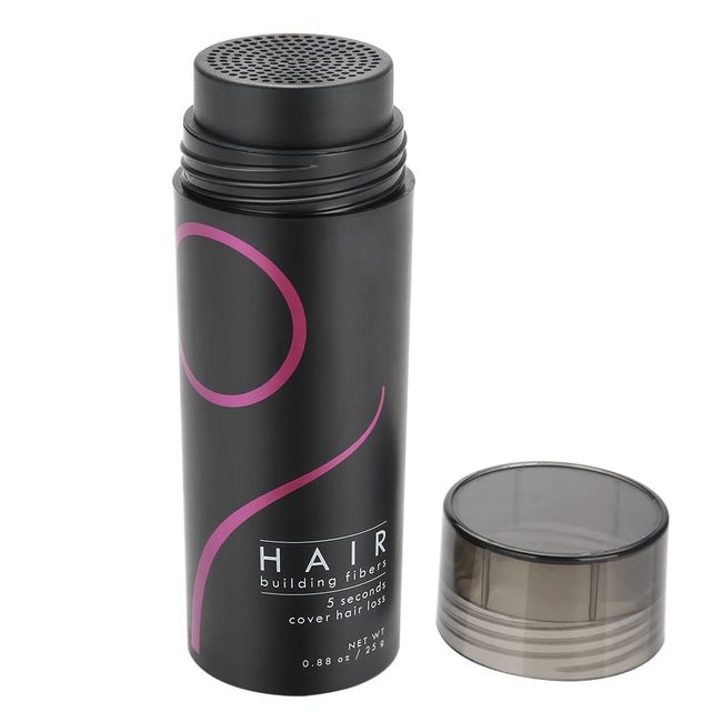 Haarfasern für Dünner Werdendes Haar, Haaraufbaufasern, Haarverdickerspray, Haarfaser Haaraufbaufaser Haardichtes Pulverspray Haarausfall Lösung Concealer für Kahle Stellen & Dünner(Dunkelbraun)