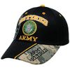 Retired Army Black w/ Seal Embroidered Baseball Cap Hat USA US Military