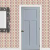MyTinyWorld Dolls House Miniature Red And Orange Leaf Wallpaper