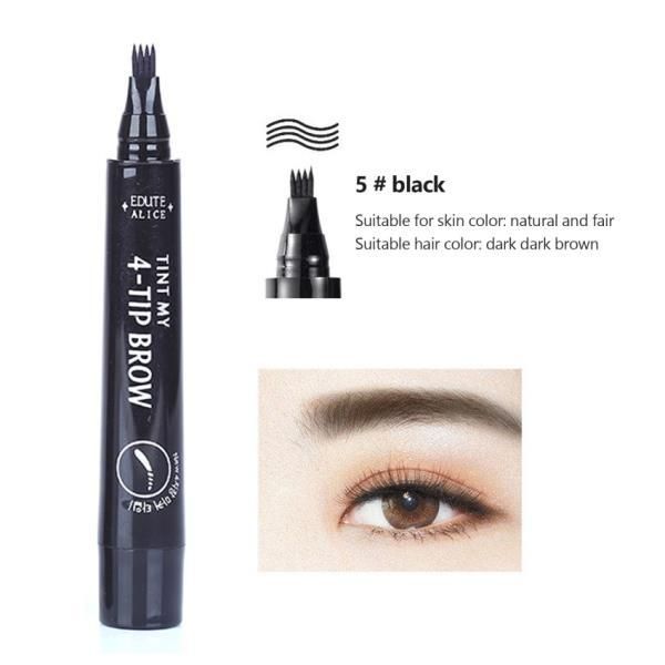 Eyebrow Eyebrow Tattoo Pen Brow Pencil 4 Fork Tip Waterproof