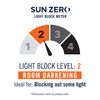 Sun Zero Barrow Energy Efficient Rod Pocket Curtain Panel Pair, 54" x 63", Black