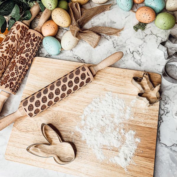 Easter + Spring Rolling Pins - Boho Square / Large 17”