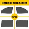 4pcs Car Side Rear Window Screen Mesh Sun Shade Cover Windshield Sunshade Visor