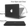 Plastic Protective Hard Shell Case Cover Compatible with MacBook 12 Inch Retina Display Model A1534 (Version 2017 2016 2015), (Black)