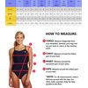 TYR Women's TYReco Solid Diamondback Swimsuit, Navy, 26