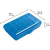Sterilite Pencil Box with Splash Tint Lid (17224812),Multicolor