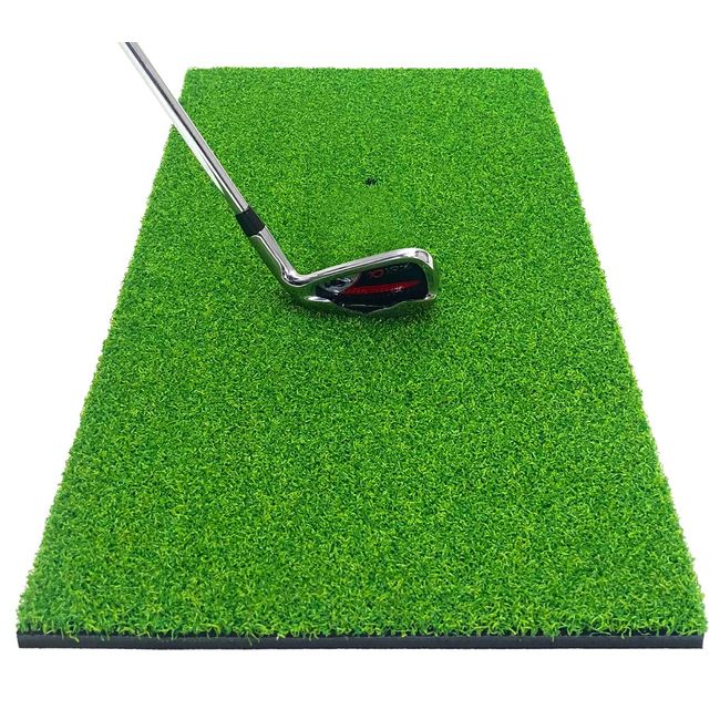 GolfStyle Golf Mat, Professional Specifications, 11.8 x 23.6 inches (30 x 60 cm), Golf Practice Mat, Swing, Driver, Iron, Indoor/Outdoor, High Density Artificial Turf, PVC Single Item