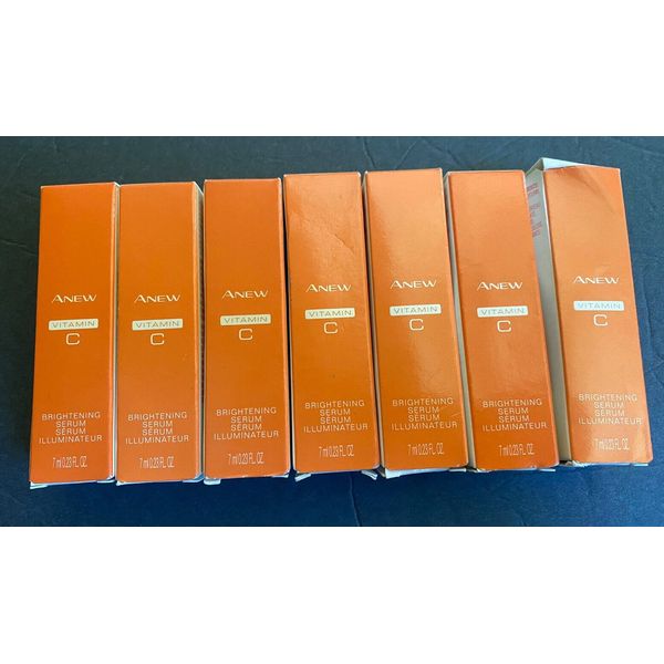 LOT OF 7 AVON ANEW VITAMIN C BRIGHTENING SERUM 0.23 FL OZ